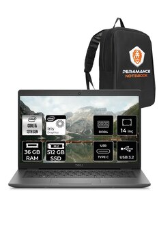 Dell Latitude 3440 I5-1335u 36gb Ram 512gb Ssd 14'' Fhd Fdos Dizüstü Bilgisayar & Per4 Çanta