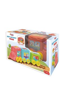 DEDE Eğitici Yumuşak Aktivite Treni + Bebek Oyuncakları + Motor Beceri + 0-3 Yaş Oyuncak