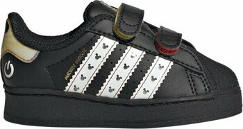 Adidas Originals JQ2806 adidas Disney Superstar LED Lights Comfort Closure Çocuk Ayakkabısı - 25,5 - Siyah - Beyaz