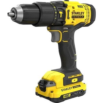 Stanley Fatmax SCD718D2KA 18 V 2 Ah V20 Çift Akü Darbeli Matkap + 100 Parça Aksesuar Uç Seti