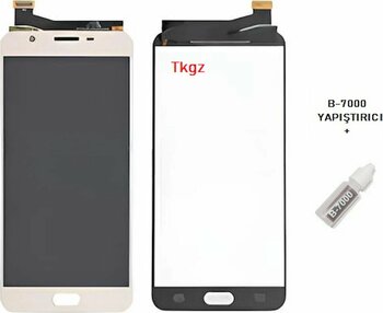 Samsung Galaxy J7 Prime  - Sm-G610f Lcd Ekran Dokunmatik Orijinal Kalite Gold + B-7000