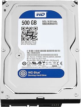 Western Digital Caviar Blue WD5000AAKX 500 GB 7200 RPM 126 MB/s Harddisk