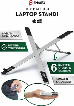 Enkado Mini Katlanabilir Otomatik Ayarlanabilir Patentli Tasarım Macbook Laptop Standı Notebook Yükseltici