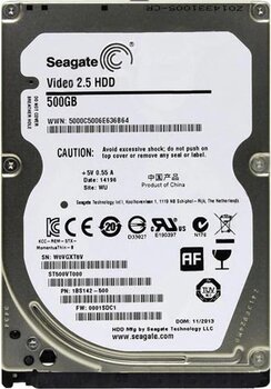Seagate Video ST500VT000 500 GB 5400 RPM 100 MB/s 5.6 ms Harddisk