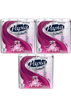 Papia Tuvalet Kağıdı (3 Katlı) 96 Lı Pk (3PK*32) Egzotik Parfümlü