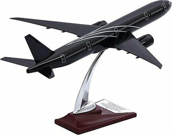 Zekupp Maket Uçak Boeing 777-300 1/200 Siyah Özel Tasarım Model Uçak