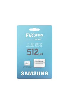 Samsung Evo Plus Microsdxc 512gb Hafıza Kartı 160MB/s Distribütör Garantili