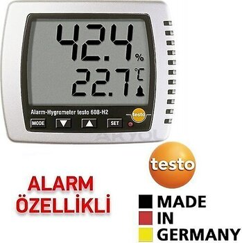 Testo 608-H2 Çok Hassas Sıcaklık ve Nem Ölçer Alarmlı