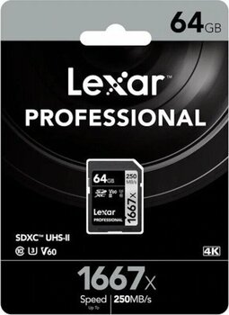 Lexar Pro 1667x 64 GB SDXC Hafıza Kartı