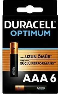 2 Adet  Duracell Optimum Ince Kalem 6'lı Aaa