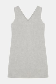 W Collection GRİ MELANJ KOLSUZ ELBİSE 40 Beden