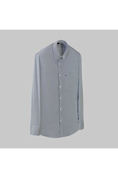 Sarar ELVIO SELECTION ÇİZGİLİ LACİVERT GÖMLEK 44 Beden