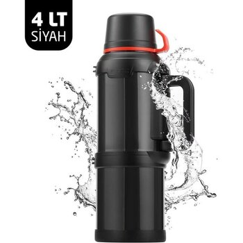 Titi 6271 Travel Pot Çelik Termos 4 Litre - Siyah - 4 lt