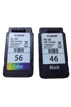 Canon PG46-CL56 Siyah ve Renkli Kartuşlu Avantajlı Paketi