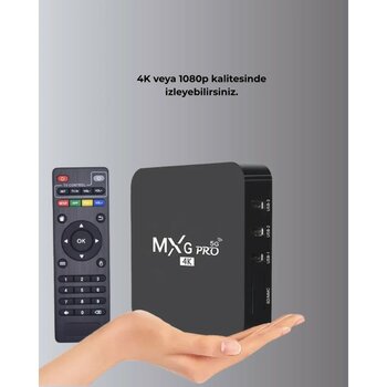 Android Tv Box 4K – 2gb Ram 16GB Rom, Kablosuz Wi-Fi Medya Oynatıcı