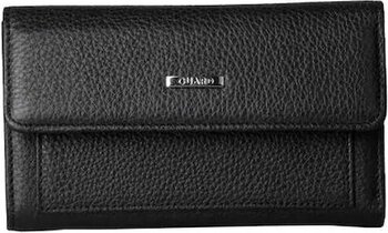 Guard Siyah Çıt Çıtlı Hakiki Deri Bayan Cüzdanı