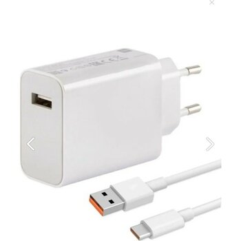 Tactech Oppo Pad Se / Pad 4 Pro / Pad 3 Pro / Pad 3 / Pad 2 / Pad Air Uyumlu USB Type-C 33W Turbo Şarj Aleti - Beyaz