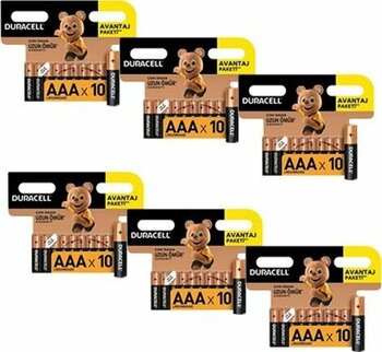 Duracell Aaa Ince Kalem Pil 60'li - 60'lı