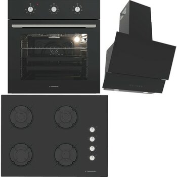 Termikel Ankastre Set (Bo O6435C B + Bh P7144C B + Argemon BB60) - Siyah