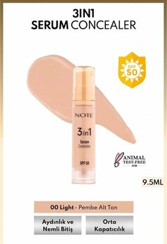 Note 3 İn 1 Serum Concealer Kapatıcı 00 Lıght