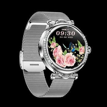 Zordai Od8 Akıllı Saat Bayan Amoled Bluetooth Ip68 Su Geçirmez Spor Koşu Çağrı Sağlık Monitörü -