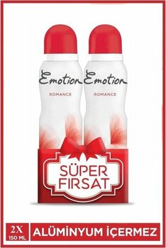 2 Adet Emotion Romance Kadın Vegan Deodorant 150 Ml Hızlı Kurur, Leke Bırakmaz