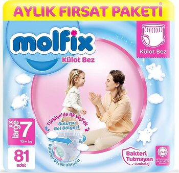 Molfix 7 Numara XX Large 81'li Külot Bez