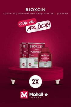 Bioxcin Forte Şampuan 300 ml Yoğun Dökülme Karşıtı Bitkisel Şampuan 2'li