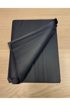 aybaş kağıtçılık Siyah Renk Pelur Kağıdı 25x35 Cm (25 Adet) Paketleme Kağıdı, Çeyiz kağıdı, Renkli Pelur Kağıdı