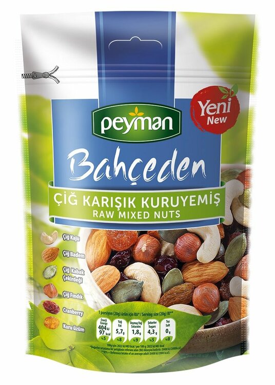 Peyman Bahçeden Karışık Kuruyemiş Çiğ 165 Gr
