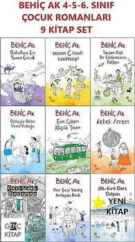 Günışığı Kitaplığı Behiç Ak Çocuk Romanları 4. 5. 6. Sınıflar 9 Kitap Set Postayla Gelen Deniz Kabuğu Bulutlara Şiir