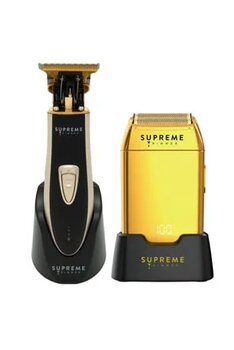 Supreme Trimmer Crunch Sıfırlama Tıraş Makinesi Saç Sakal Tıraş Makinesi Set Gold
