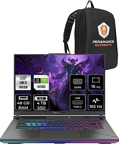 ASUS ROG Strix G16 N3117 16 inç Intel Core i9 14900HX 48 GB 4 TB SSD NVIDIA GeForce RTX 4060 FreeDOS