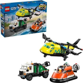 60505 LEGO City Uçak, Servis Kamyonu ve Hoverkraft 990 Parça +7 Yaş