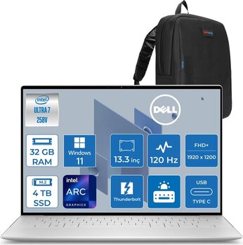 Dell Xps 13 9350 Intel Core Ultra 7 258V 32Gb 4Tb Ssd Windows 11 Pro 13.4" Fhd+ (1920 X 1200) 120Hz Taşınabilir Bilgisayar Xps935025011200wp05 + Zetta Çanta