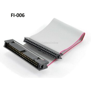 YKA 40 Pin Ide Ribbon Kablo Uzatma Dişi-Erkek 50 cm - Siyah