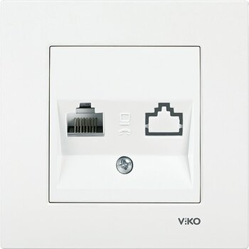 Viko Karre Tekli Data Prizi (RJ45 Cat6) Beyaz
