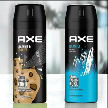 Axe Leather & Cookies 150 ml Deodorant, Axe Ice Chill 150 ml Deodorant
