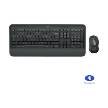 Logitech MK650 Bluetooth Kablosuz Klavye ve Mouse Seti Siyah Ev - Ofis Kullanımı İçin 10 Metre Menzil