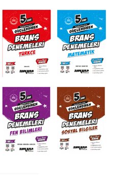 Günay Yayınları Ankara Yayınları 5. Sınıf Türkçe+Matematik+Fen+Sosyal Branş Deneme Seti (sarmal + genel denemeler)