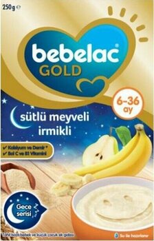 Bebelac Bebek Maması Gold Sütlü Meyveli İrmikli 250 Gr