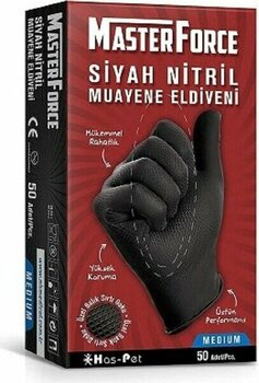 Masterforce Master Force Siyah Nitril Eldiven M Beden
