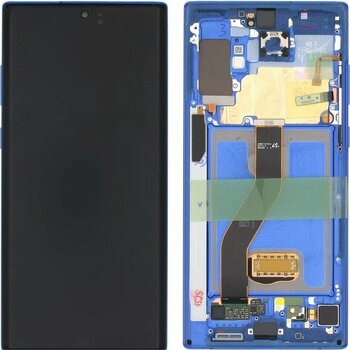 Samsung Galaxy Note 10 Plus 5g Sm-n976 Lcd Ekran Dokunmatik Çıtalı Mavi