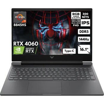 Hp Victus 16-S1010NT 7 8845HS 8-GB DDR5 1 TB SSD RTX4060 (8gb) 16.1" Fhd 144Hz Freedos Gaming Notebook 9Z790EAHMF1