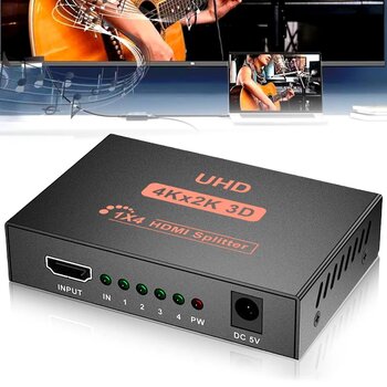 1x4 4k Hdmı Switch Ekran Monitör Splitter Çoğaltıcı - Fc1034