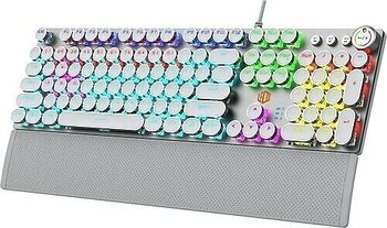 Lecoo KG1102 Gri Mekanik Kablolu Oyuncu Klavyesi