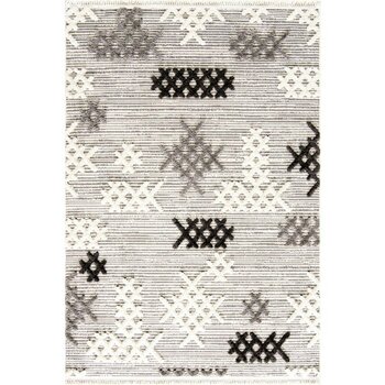 Çam Halı Aspendos 2205 Gri Koridor Halısı Kesme Yolluk Mutfak Halısı Modern Salon halısı - 120 x 400 cm