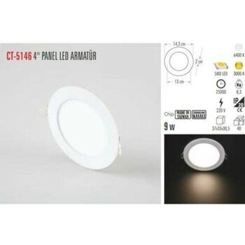 Cata CT-5146 Beyaz 9W Panel LED Armatür