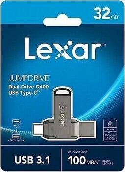 Lexar JumpDrive Dual Drive D400 32 GB USB Bellek