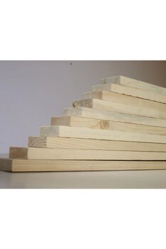 Kadraj Ahşap Tahta/çıta/kereste / Silinmiş Çam Ağacından 4cmx4cmx100cm (10 ADET)